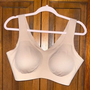 Honeylove 1X V-Neck Bra - Nude color